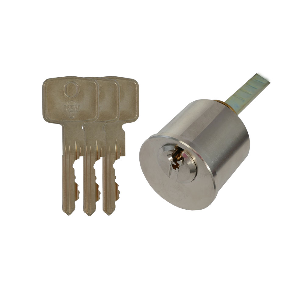 Außenzylinder CARAT S4 mit Sicherungskarte mit kurzer Mitnehmerstange (für ABUS) / GS