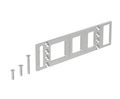 Montageplatte für G-U OTS 430 + 440 / silberfarbig Abmessung: 236 x 58 x 5 mm