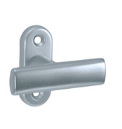 Fenstergriff ohne Stift / für 7 mm Vierkant F1-eloxiert (Kreuzolive) / auf ovaler Rosette