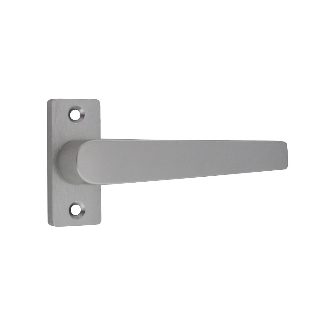 Drückerlochteil "Flachform" / 8 mm / F1-elox. Balkontürdrückerlochteil auf Rosette