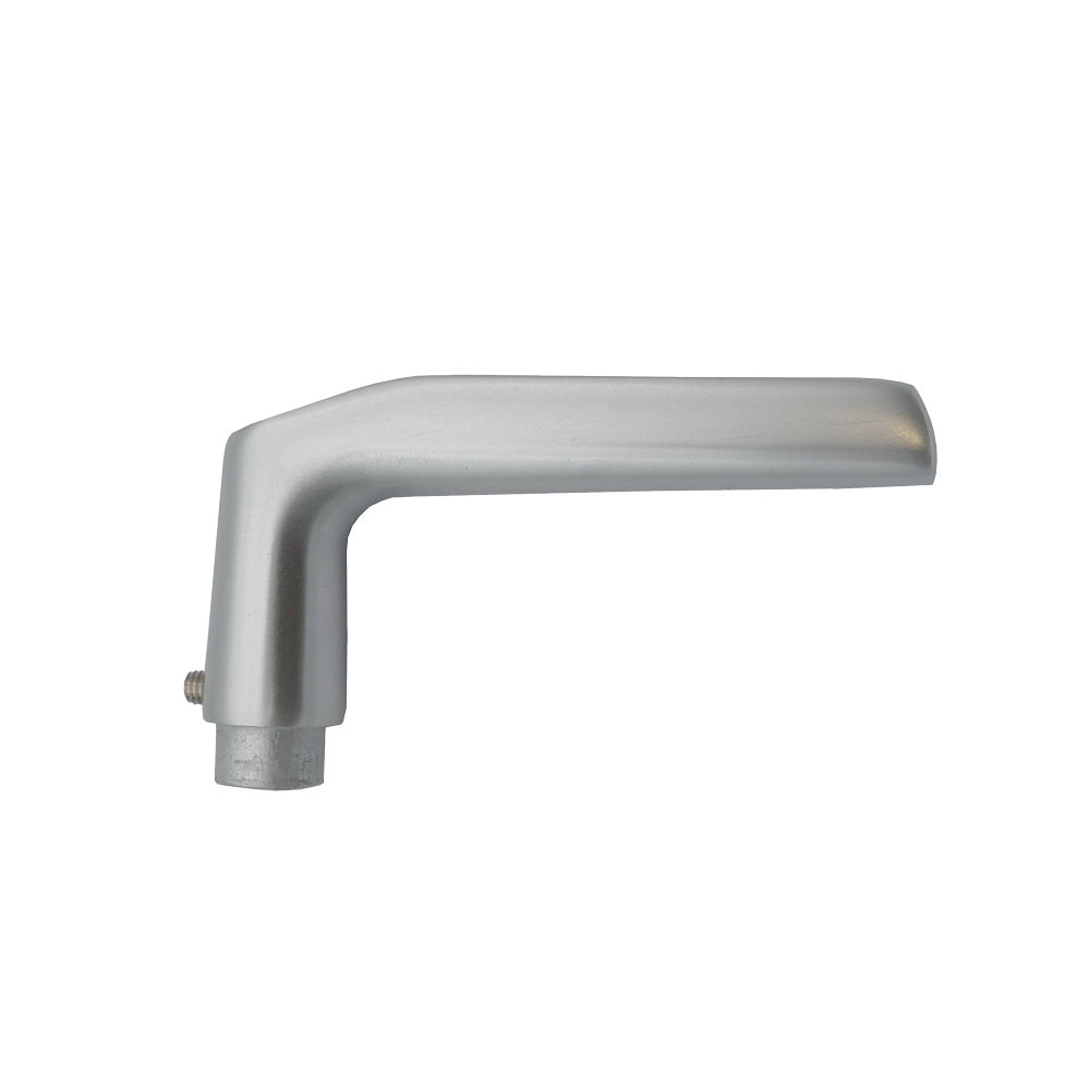 Drückerlochteil / gerade Form / F1-eloxiert Nr. 4100L / 8 mm Vierkantloch