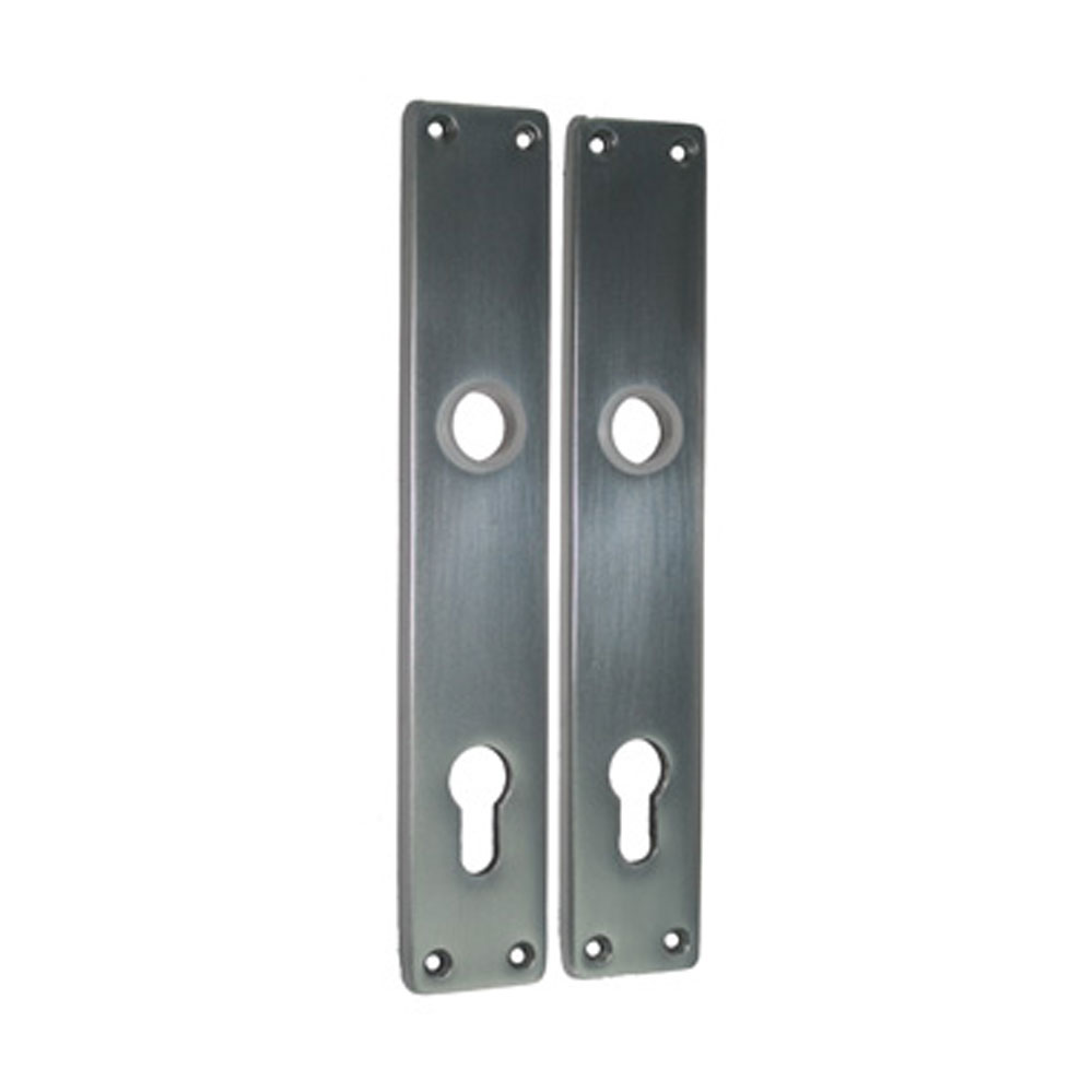 Gegossene HTR.-Langschilder 230 x 40 mm Nr. 230/40HL/ PZ-gelocht / 92 mm / F1-elox.