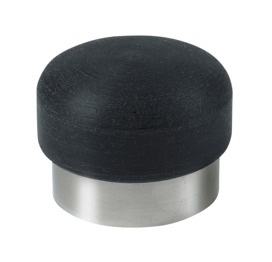 Anschlagpuffer / Gehäuse aus LM / Edelstahl gebürstet / Gesamtlänge = 35 mm