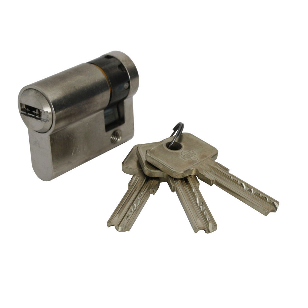 Profilhalbzylinder mit Bohrmulden / Nr. W500 Länge: 50/10 mm / GS - SONDERNETTOPREIS Profilhalbzylinder mit Bohrmulden / Nr. W500 Länge: 50/10 mm / GS - SONDERNETTOPREIS