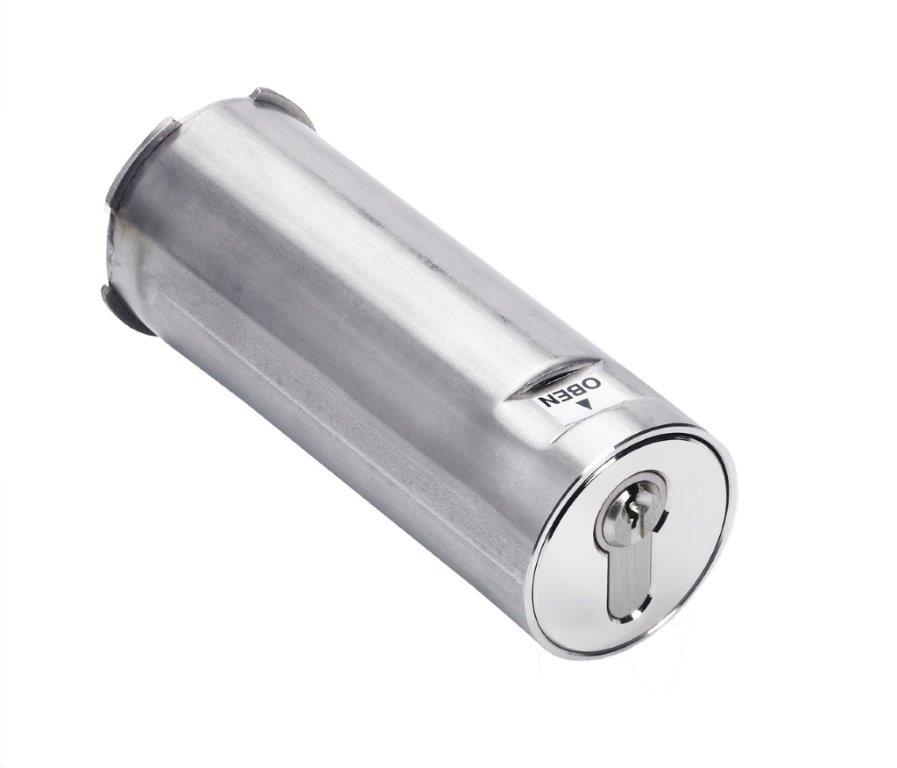 Schlüsselsafe vorgerichtet für Profilhalbzylinder (30/10 mm) / Saferohr aus rostfreiem Edelstahl / Schlüsselsafe vorgerichtet für Profilhalbzylinder (30/10 mm) / Saferohr aus rostfreiem Edelstahl /
