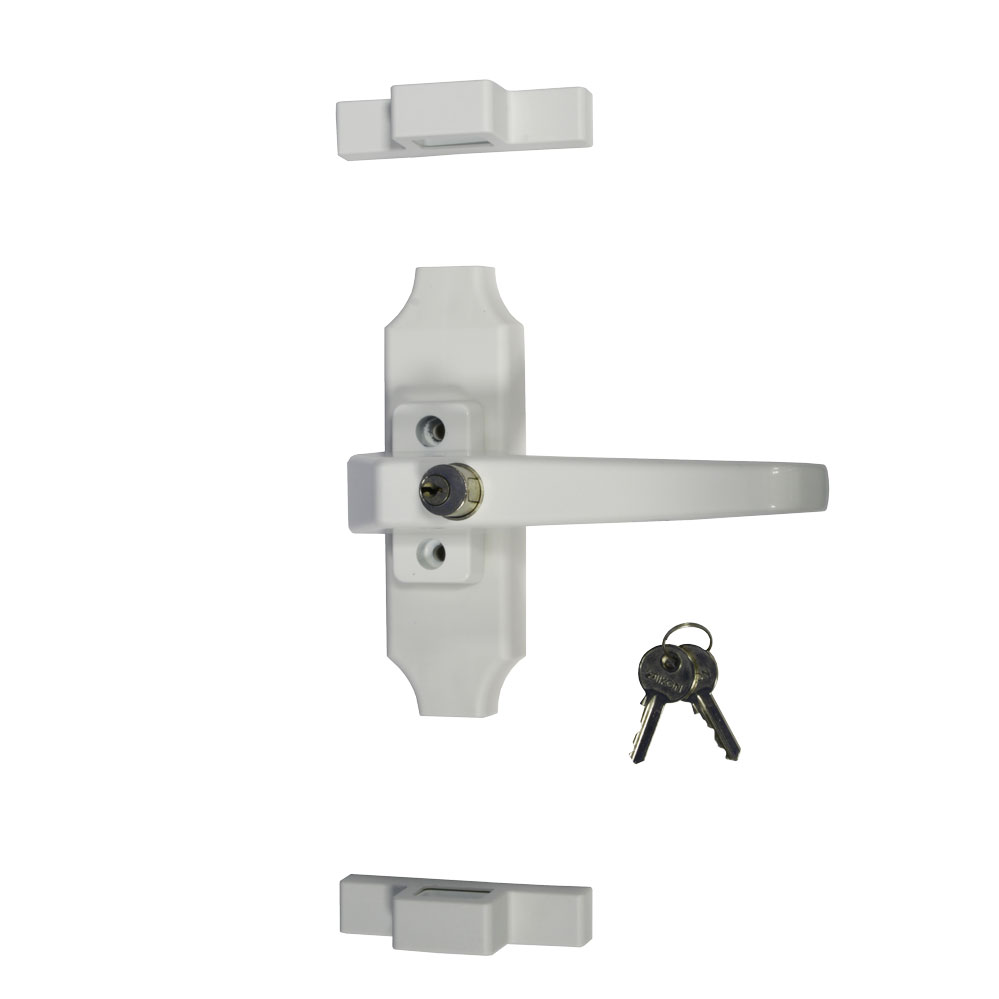 Fensterstangenverschluss weiß ohne Stangen / mit Fenstergriff 150 weiß