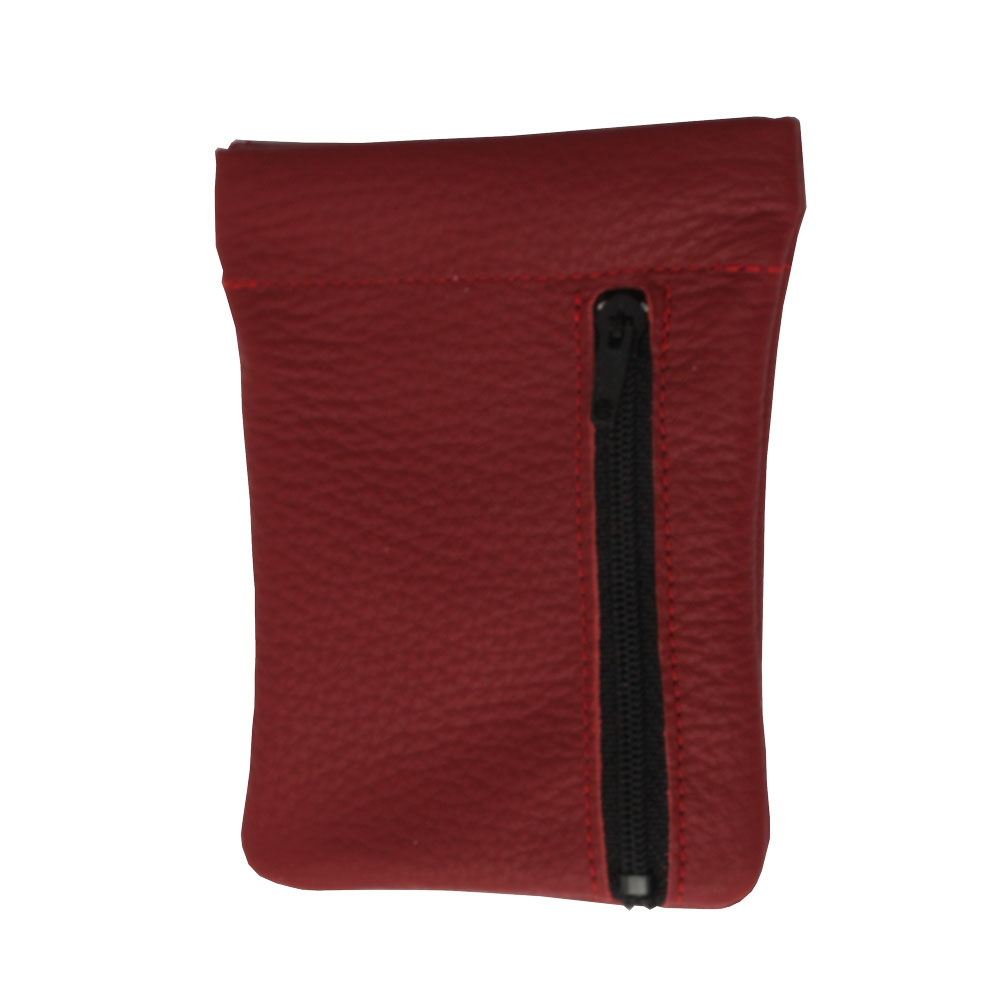 Leder-Schlüsselglocke / rot mit Kleingeldfach / SONDERNETTOPREIS Leder-Schlüsselglocke / rot mit Kleingeldfach / SONDERNETTOPREIS