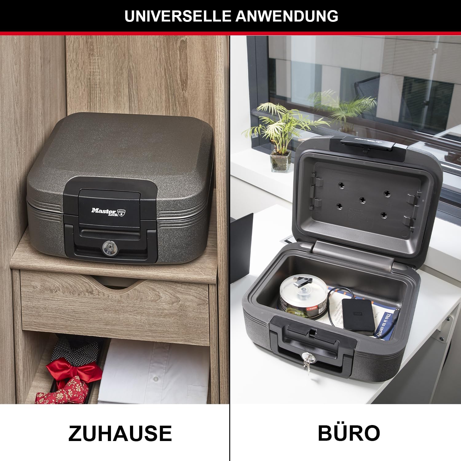 Feuersichere Dokumentenbox Nr. LCHW20101 für DIN A4 / 30 Minuten feuerbeständig