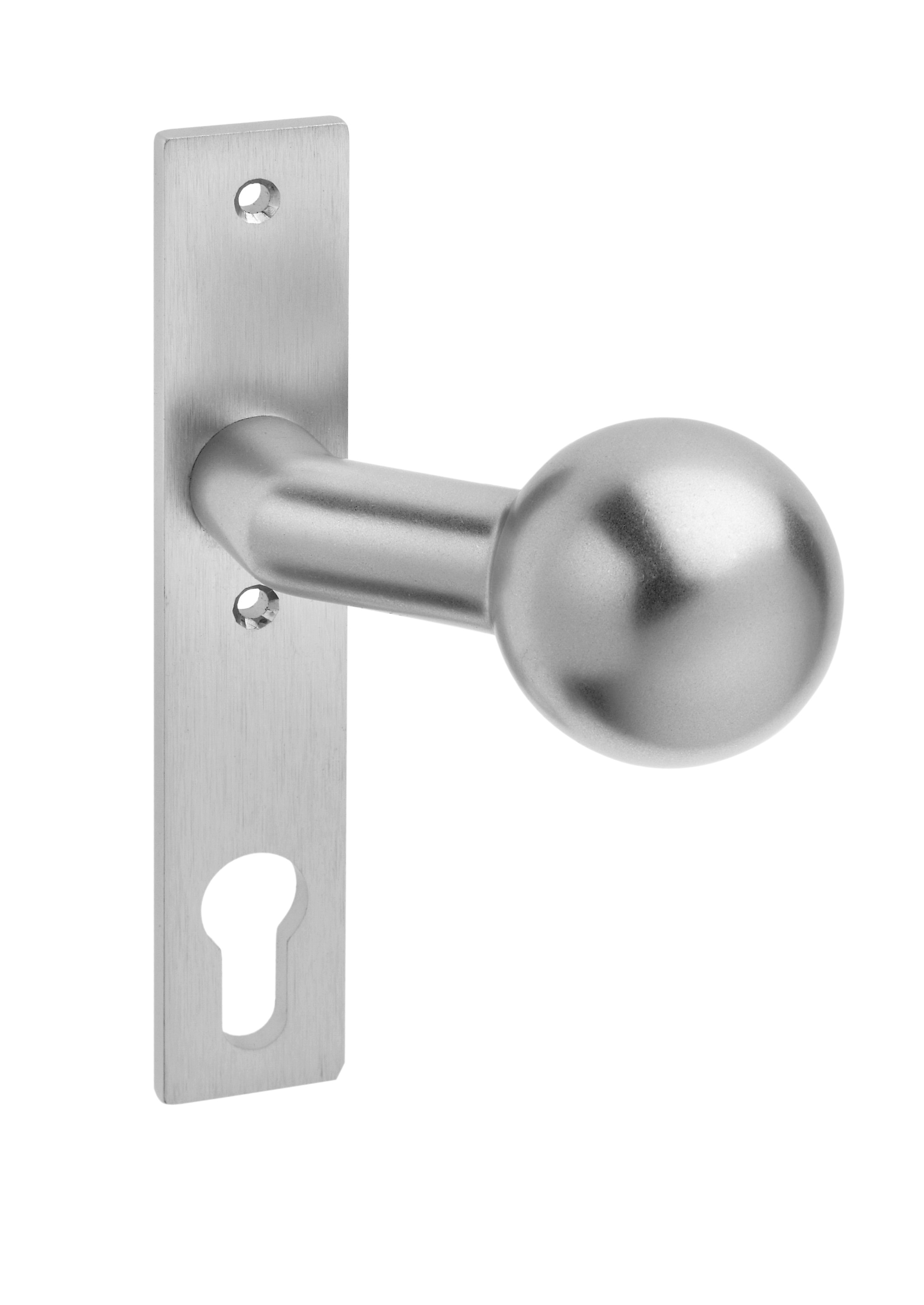 Knopfkurzschild passend für Schlosskästen festdrehbar / 72 mm / Lochabstand = 67 mm / F1