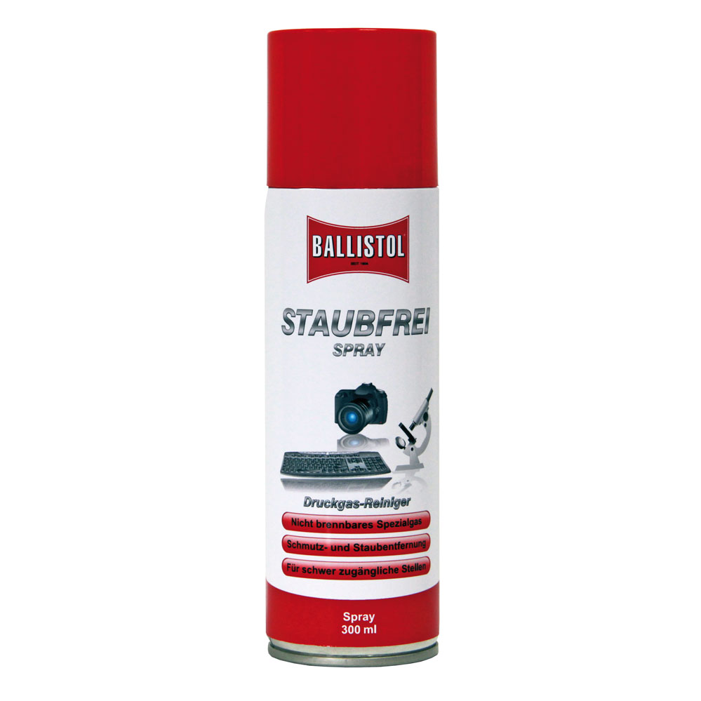 BALLISTOL-Druckgas-Reiniger Staubfrei / brennbar 300 ml.  BALLISTOL-Druckgas-Reiniger Staubfrei / brennbar 300 ml.