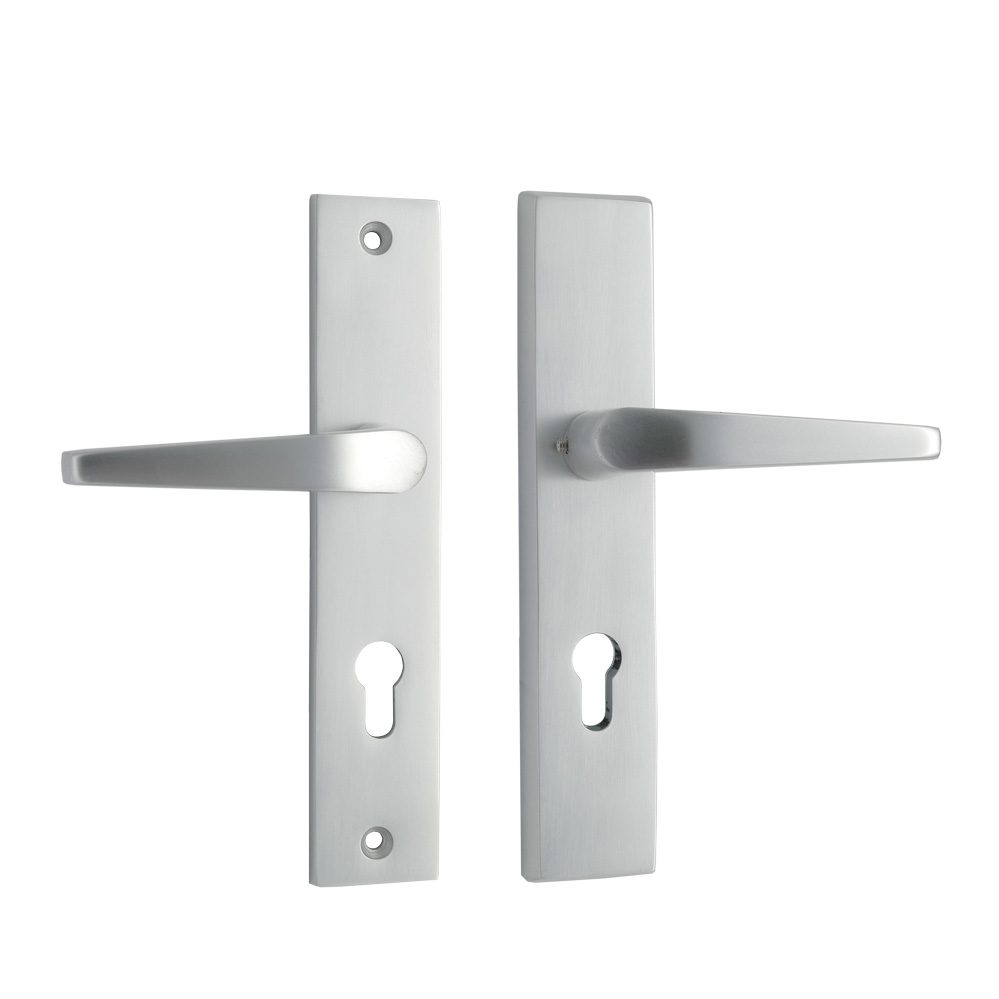 Schutzdrückergarnitur / 72 mm / Nr. 7212 B-F1/ 12 mm Außenschildstärke / F1-eloxiert