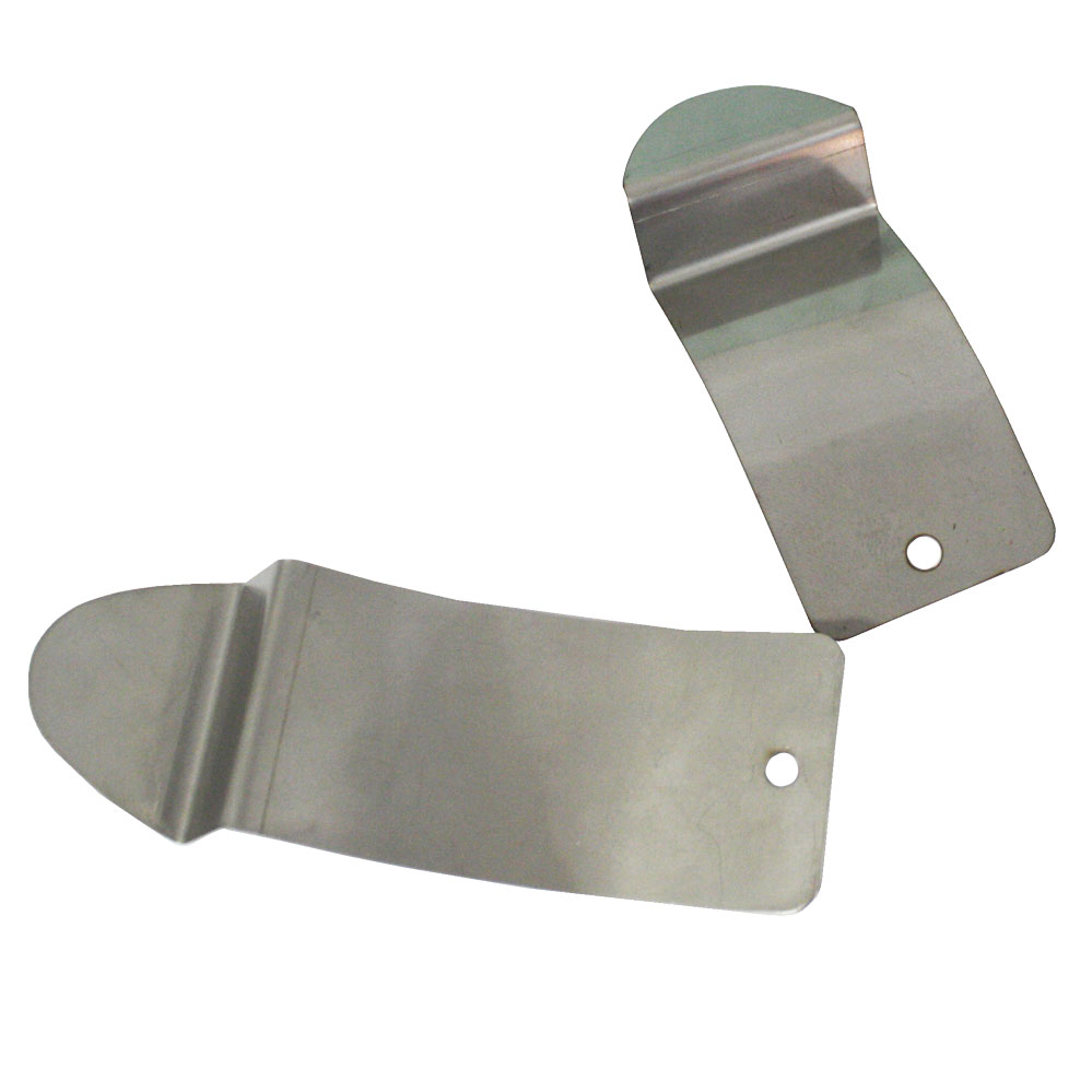 Türfallenöffnungsblechset bestehend aus: 2 Türfallengleiter aus Edelstahl