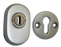 Kernzieh-Schutzrosetten oval mit runder Innenrosette z.Durchschrauben/ F1 / 9-13mm