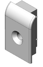 Endkappen für KFV-Reparaturverschluss RS1300SG / für Flachstulp 20 mm / Frabe: grau Endkappen für KFV-Reparaturverschluss RS1300SG / für Flachstulp 20 mm / Frabe: grau