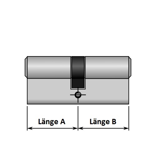 ISEO-Profildoppelzylinder Nr. 829940409 / GS Länge: 40/40 mm - mit N+G / gleichschließend