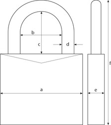 ABUS Aluminium-Zahlenschloss mit 4-stelligem Code Nr. 145/40-G grün