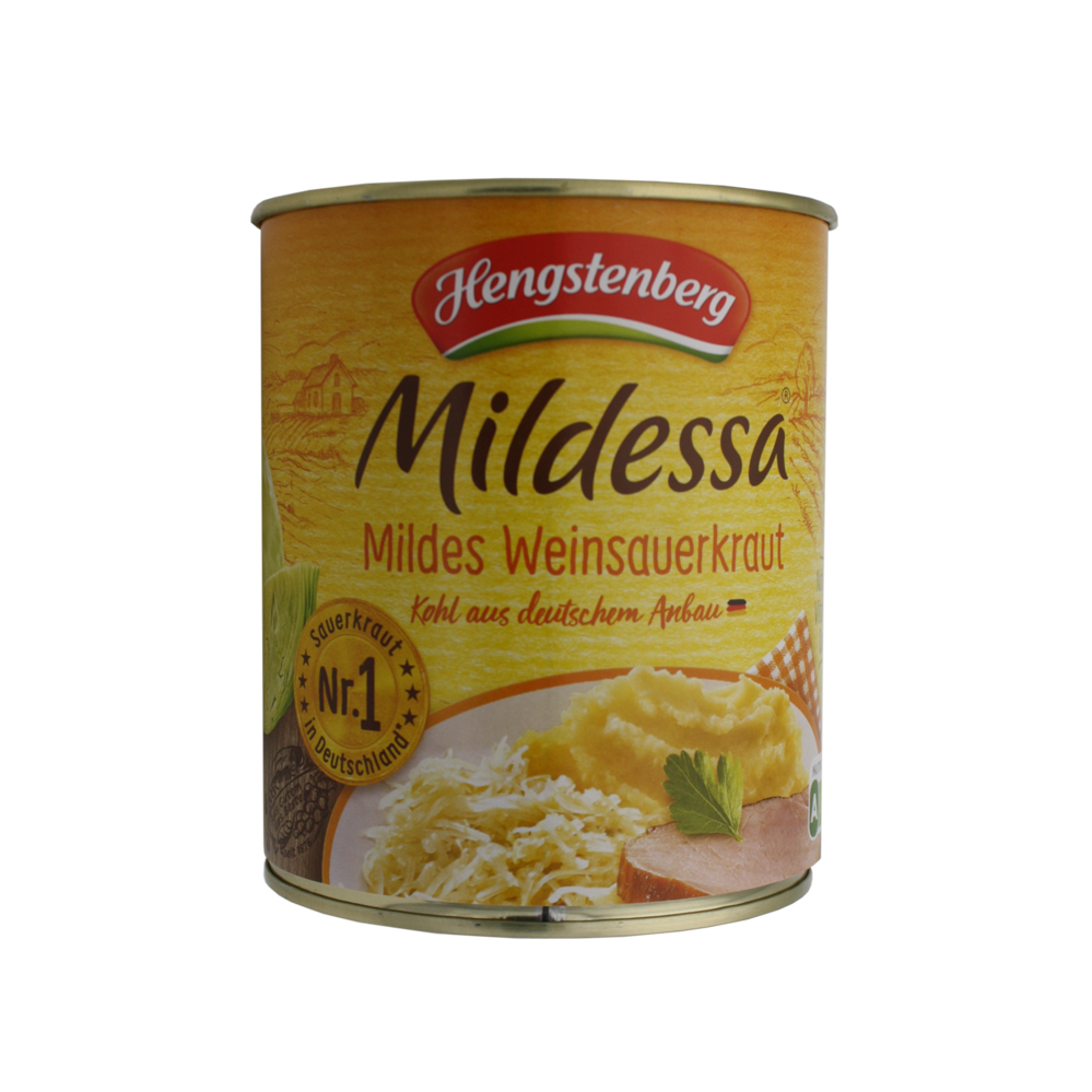 Dosen-Safe-Versteck / Hengstenberg Mildessa Weinsauerkraut / Abmessung: B100 x H120mm