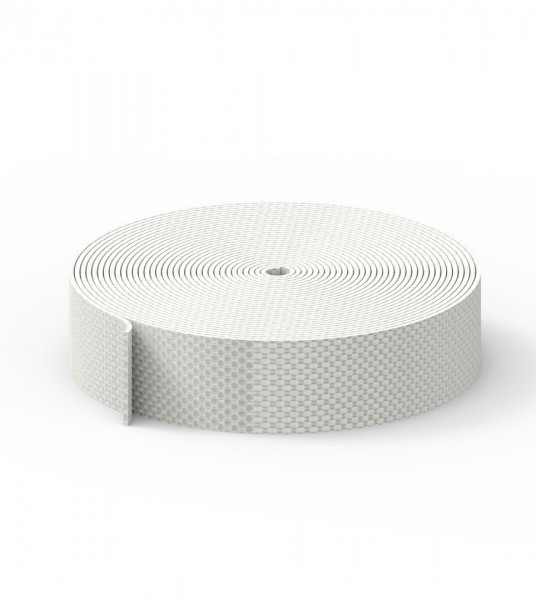 Mini-Rollladengurt (50 m Rolle) grau Polyestergewebe / Breite: 14 mm