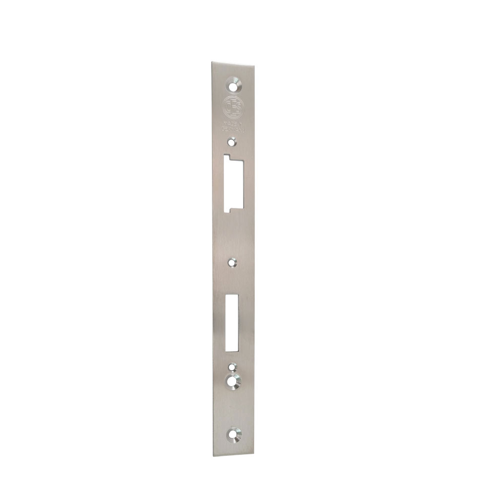 Edelstahl-Stulp 235x24mm / stumpf / käntig / DLS / passend zum PZ (72) und WC (78) Vario-Schloss