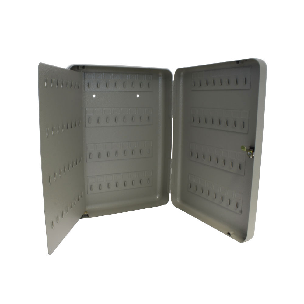 Schlüsselkasten mit 128 Schlüsselhaken / grau Abmessung: 370 x 280 x 70 mm