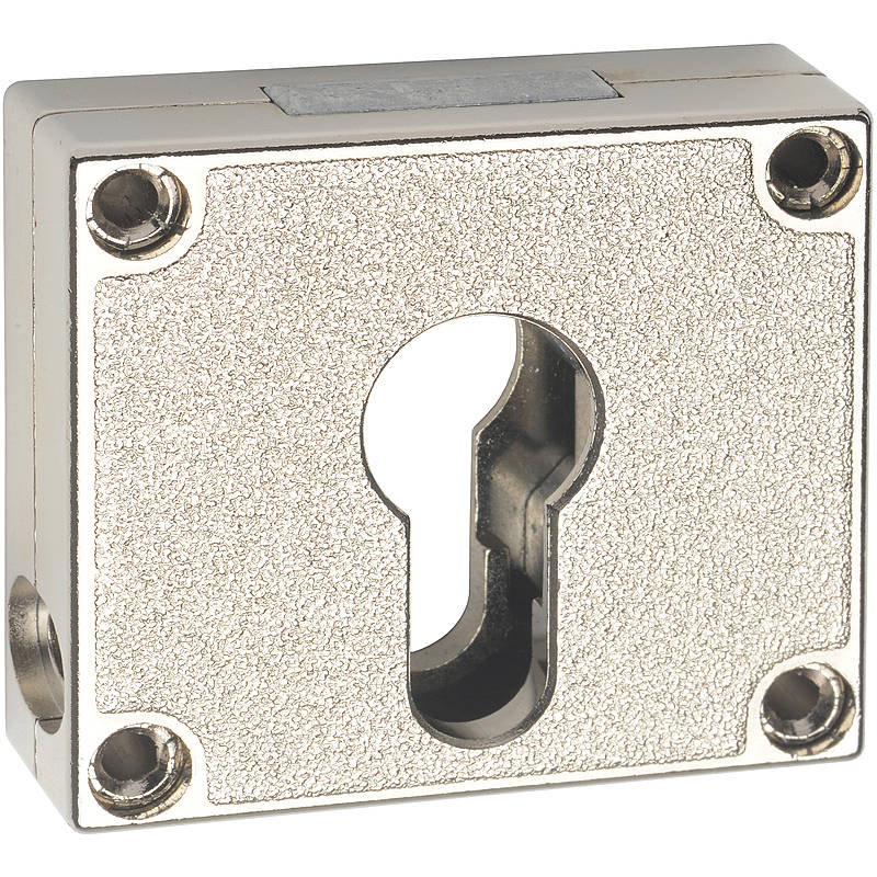 Aufliegendes PZ-Möbelriegelschloss Nr. 7445.25002 Dornmaß: 25 mm / Riegel nach oben (LAD)