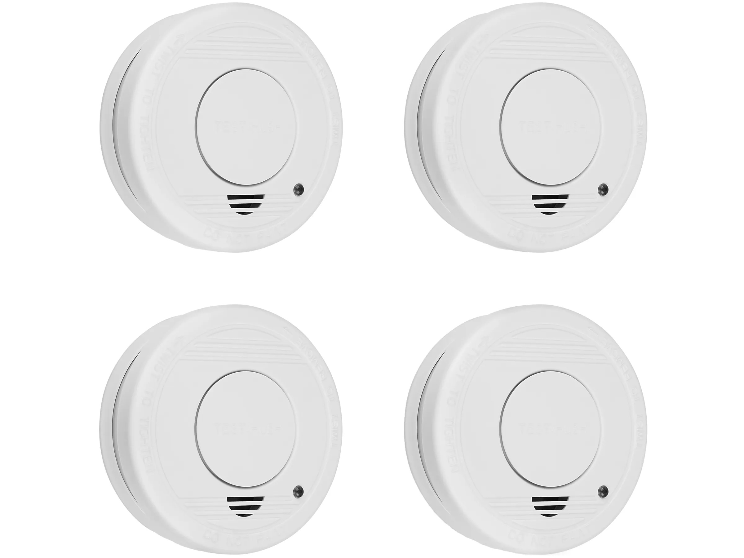 Fotoelektronischer Rauchmelder / TÜV-zertifiziert inkl. austauschbarer 9 Volt Batterie / 4-er PACK