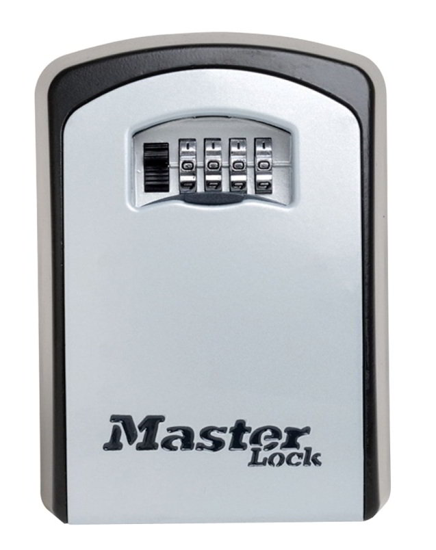 Schlüsselbox mit 4-stelligen Zahlencode XXL-Version / schwarz-silbergrau / Nr. 5403EURD