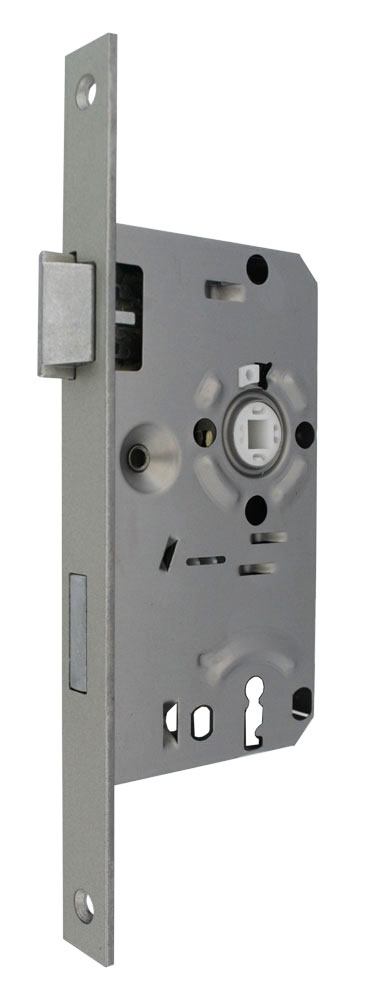 BB-Schloss / 55 Dorn / 72mm / 8mm / KÄNTIG / DRS / Falz / Stulp: Alu-silber-finish: 235x20mm käntig BB-Schloss / 55 Dorn / 72mm / 8mm / KÄNTIG / DRS / Falz / Stulp: Alu-silber-finish: 235x20mm käntig