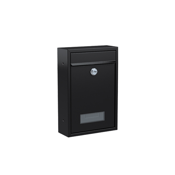 Briefkasten aus verzinktem Stahlblech Art.-Nr.: BK100-SCH / schwarz Briefkasten aus verzinktem Stahlblech Art.-Nr.: BK100-SCH / schwarz