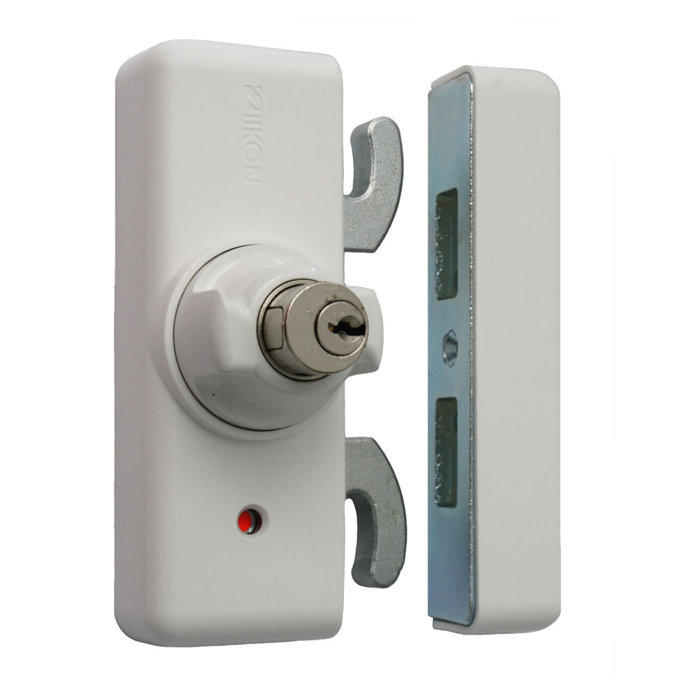 Kralltec-Fenstersicherung mit Druckzylinder / Nr.: 920 / weiß / abschließbar