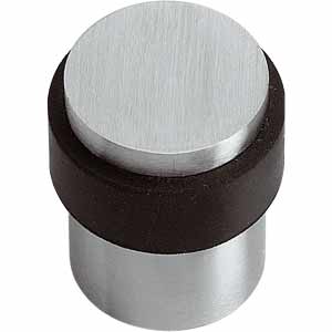 Türstopper rund / Durchmesser: 28 mm Edelstahl matt / nach DIN 1.4301