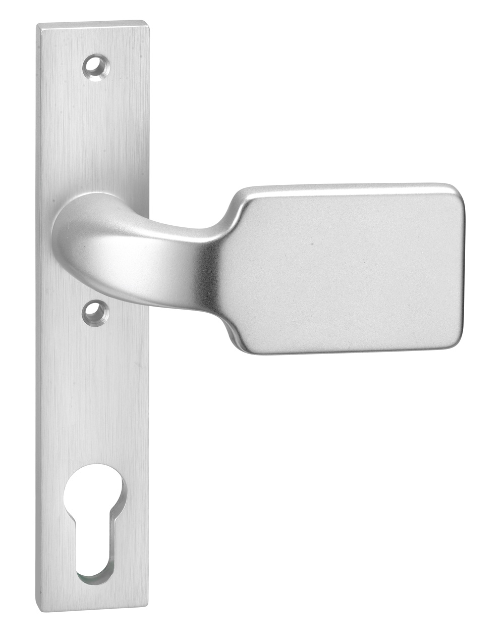 Knopf-Kurzschild passend für Schlosskästen fest / 72 mm / Lochabstand = 67 mm