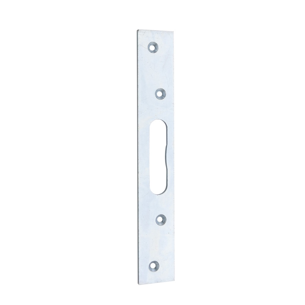 Flachschließblech für Zusatzschlösser mit Riegelloch / 200 x 30 x 3 mm / verzinkt