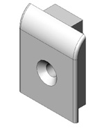 Endkappen für KFV-Reparaturverschluss RS1300SG / für Flachstulp 24 mm / Frabe: grau Endkappen für KFV-Reparaturverschluss RS1300SG / für Flachstulp 24 mm / Frabe: grau