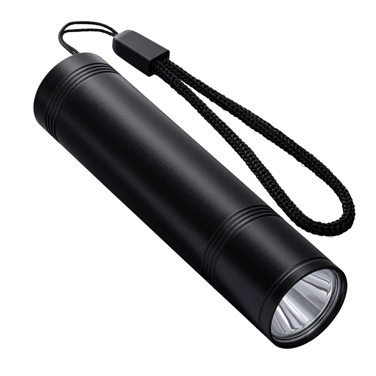 Wiederaufladbare LED-Taschenlampe Nr. 53012 mit 3 Leuchtmodi / inkl. USB-A und USB-C Kabel