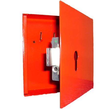 Notschlüsselkasten Nr. 55565 - rot Abmessung: 123x153x40 mm / PHZ-vorgerichtet