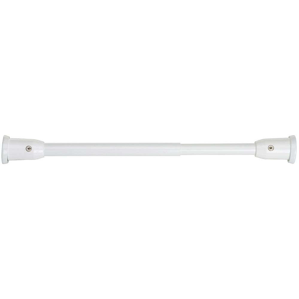 Teleskopstange für lichte Breite 74-110 cm / weiß / mit 2 Druckzylinder / Nr. 3-S weiß