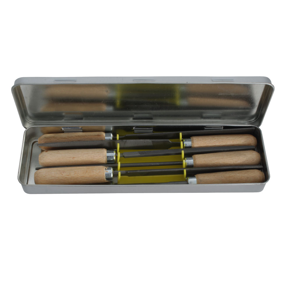 Schlüsselfeilen-Spezialset in Metallbox 1 VE = 6 Stück in Alu-Box