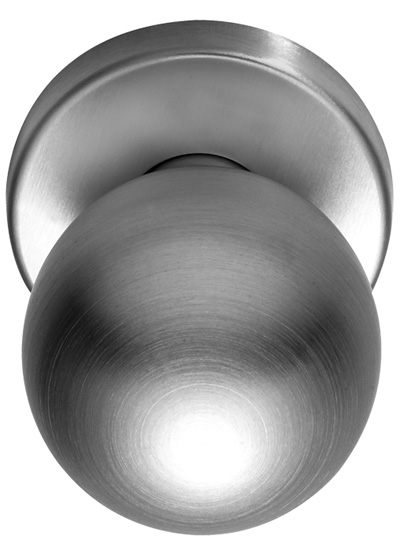 Kugelknopf fest auf runder Rosette Edelstahl