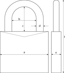 ABUS Aluminium-Zahlenschloss mit 3-stelligem Code Nr. 145/20-S schwarz