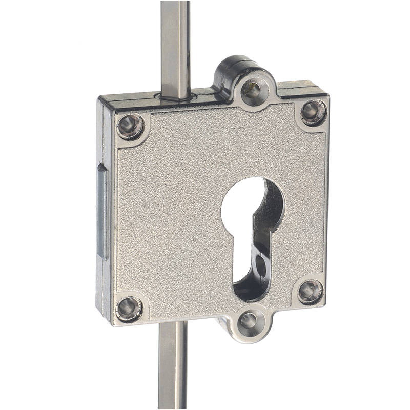 Aufliegendes Drehstangenschloss Nr. 7403.40002 Dornmaß: 40 mm / ohne Stangen / Metall vernickelt