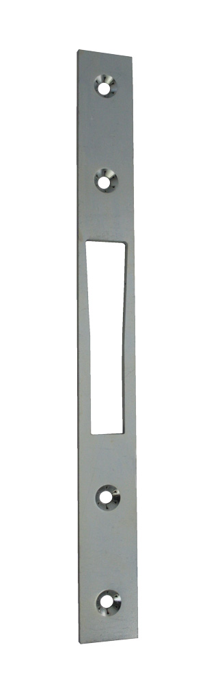 Schließblech für Schwenk- u. Hakenriegelschlösser konisch zulaufend / 240 x 24 x 3 mm / verzinkt