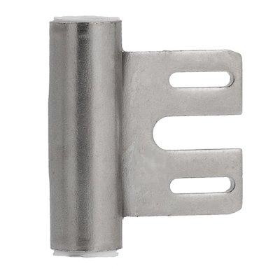 Rahmenteil für 3-tlg. 49 mm Bänder an Glastüren bei Stahlzarge / Stahl vernickelt / Höhe: 48,5 mm