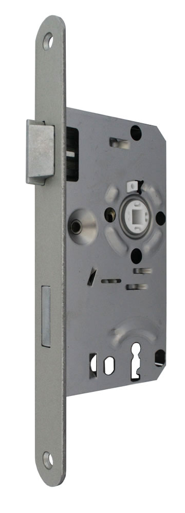 BB-Schloss / 55-Dorn / 72mm / 8mm / Stumpf / DRS / Stulp: Alu-silber-finish: 235 x 24mm rund BB-Schloss / 55-Dorn / 72mm / 8mm / Stumpf / DRS / Stulp: Alu-silber-finish: 235 x 24mm rund