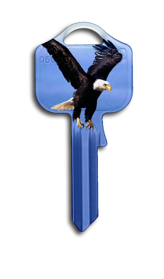 Universal-Schlüsselrohling "Adler-Motiv"