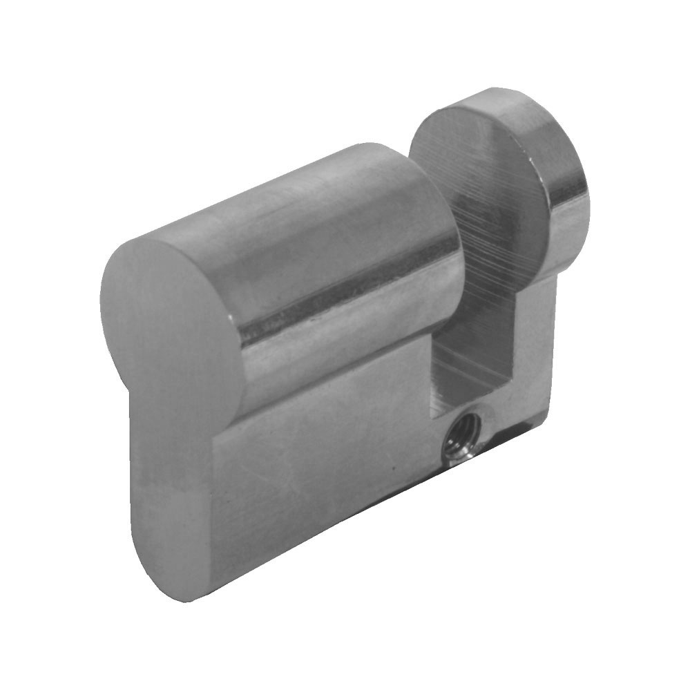 Blindhalbzylinder Nr. 2160 Messing vernickelt Länge: 35/10 mm - mit Zylinderschraube: M5 x 35 mm