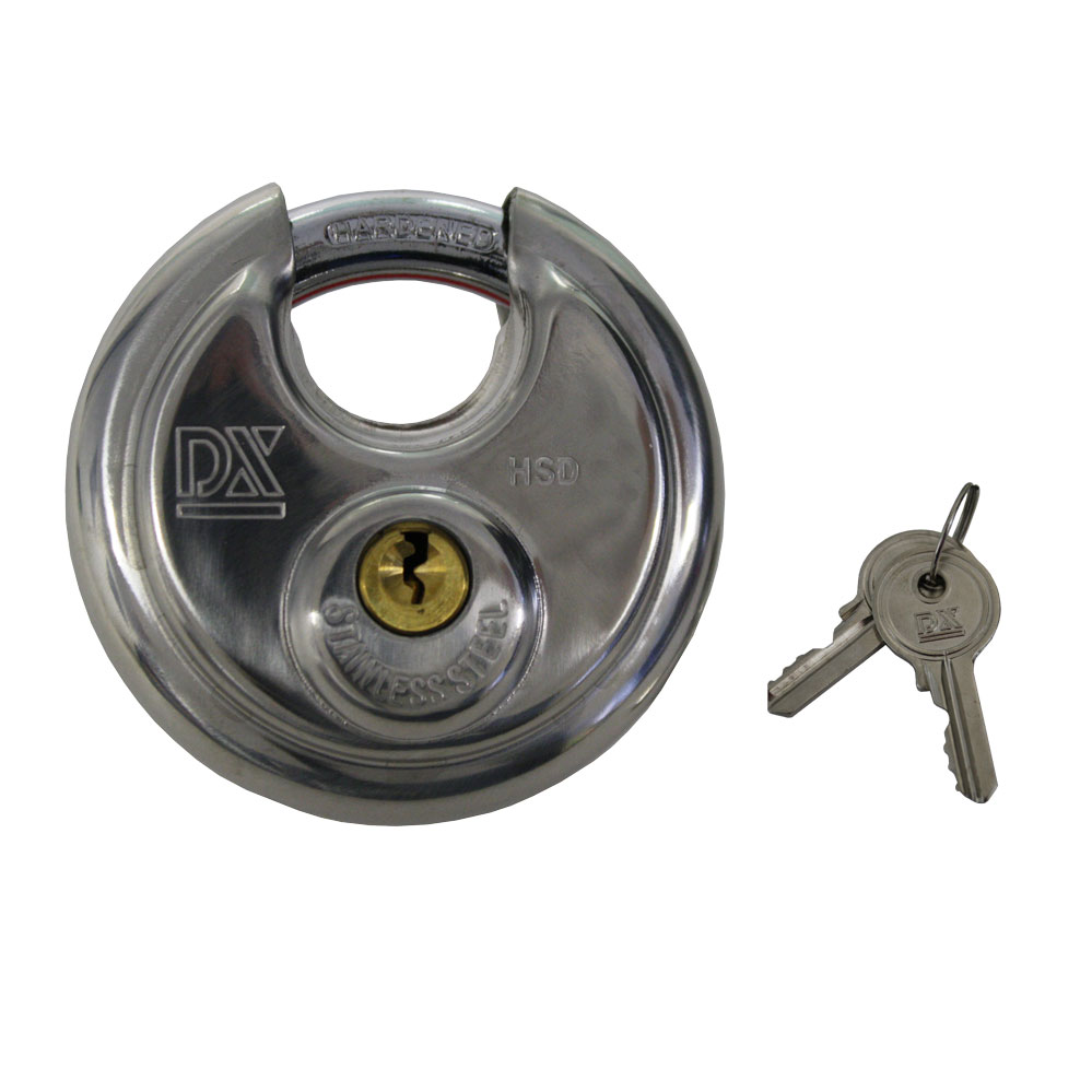 Rundbügel-Hangschloss / Edelstahl rostfrei Nr. HSD 70 gleichschließend: 702 / 70 Durchmesser