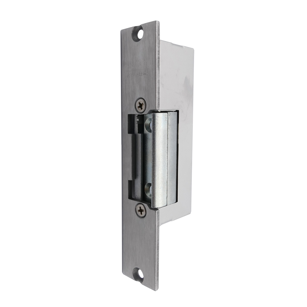 Elektr. Türöffner für Rohrrahmenprofile / DLS Nr. 19EKL EST mit Edelstahlflachblech, 6-12V AC/DC