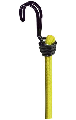 Gummi-Spannseile mit 2 Haken / Farbe: gelb 1 Set = 2 Stück (100cm Länge,ausziehbar auf 150cm)