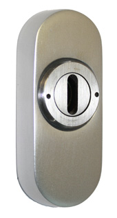 Kernzieh-Schutzrosetten für Metalltüren / OVAL Nr. 485 KZS, F1, 5-10 mm Zylindervorstand